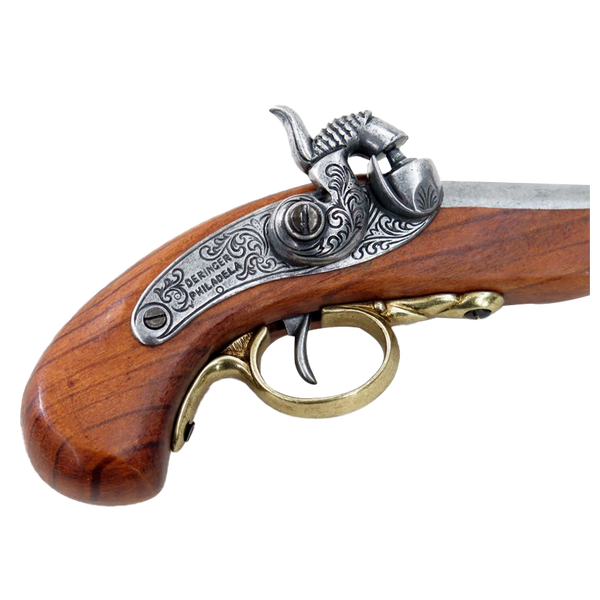 DERINGER PISTOL, USA 1850 WOODEN BODY 17.5CM MODEL: 3/1018