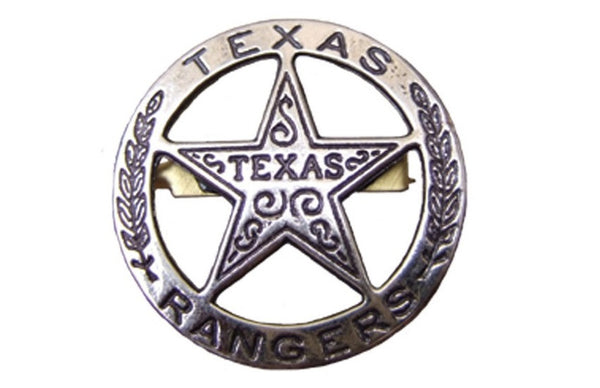 TEXAS RANGERS CIRCLE STAR CUT-OUT BADGE