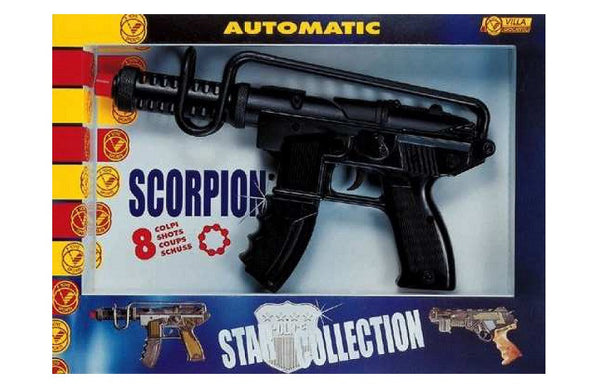 8 SHOT SCORPION TOY CAP GUN, BLACK MODEL: 14/1212