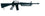 Diecast M-16 Riﬂe Black - 71.5cm