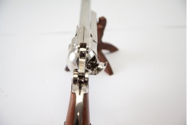 12 INCH CALIBER .45 PEACEMAKER REVOLVER USA 1873, WOODEN HANDLE METAL BARREL 34CM MODEL: 3/1191/NQ