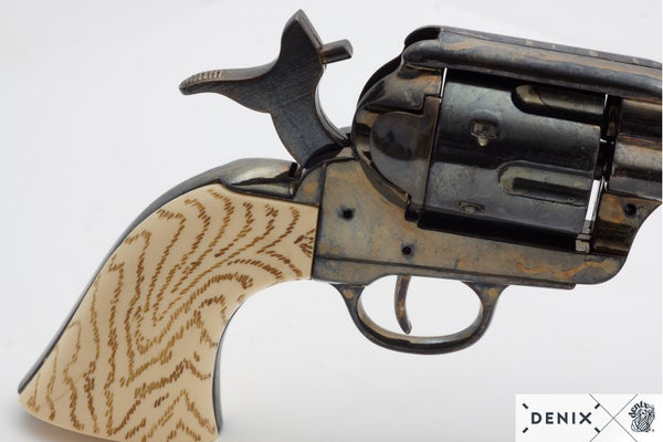 4.75 INCH CALIBER .45 PEACEMAKER REVOLVER USA 1873, IVORY HANDLE 29CM MODEL: 3/8186