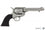 5.5 INCH CALIBER .45 PEACEMAKER REVOLVER 1873 BLACK HANDLE NICKLE BARREL USA 30 CM MODEL: 3/1150/NQ